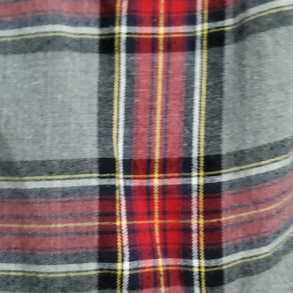 J. Crew Womans‎ Red & Gray Tartan Plaid Cotton Flannel Buttondown Shirt Size S - Picture 3 of 11